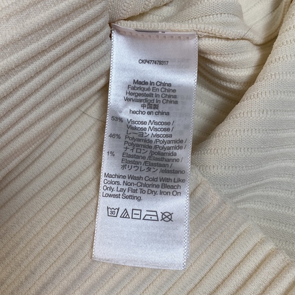 Madewell Tee Sculpt Ribbed Ottoman Cropped in Bright Ivory / Off White Size XS - Picture 7 of 10